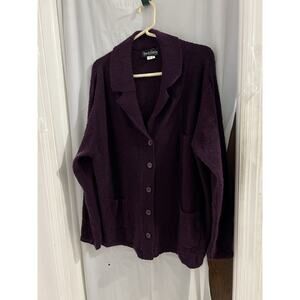 diane von furstenberg Purple Cardigan Sz 1X